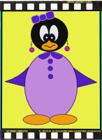 dame pingouin en ngatif